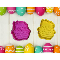 Canasta con huevitos de pascua modelo 2
