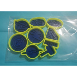 Set de super héroes 8 piezas