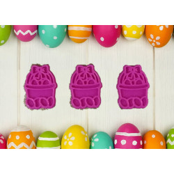 Canasta con huevitos de pascua modelo 3