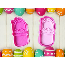 Canasta con huevitos de pascua modelo 4