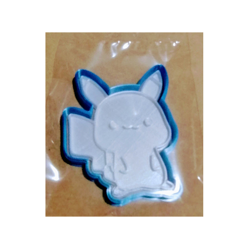 sello y cortador para galleta 2 colores