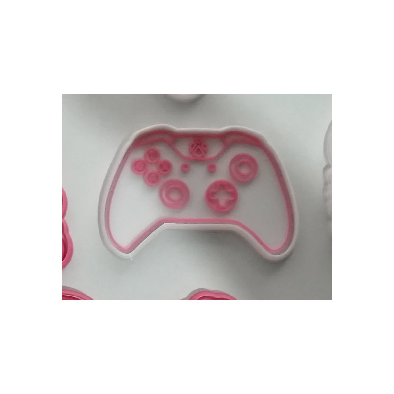 sello y cortador para galleta 2 colores