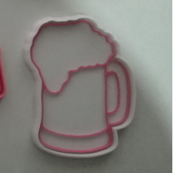 sello y cortador para galleta 2 colores