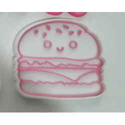 sello y cortador para galleta 2 colores